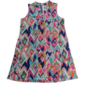 Good Scarlett “Lizzy” Chevron Waves Tank Dress — Vacation Beachwear *Size Small